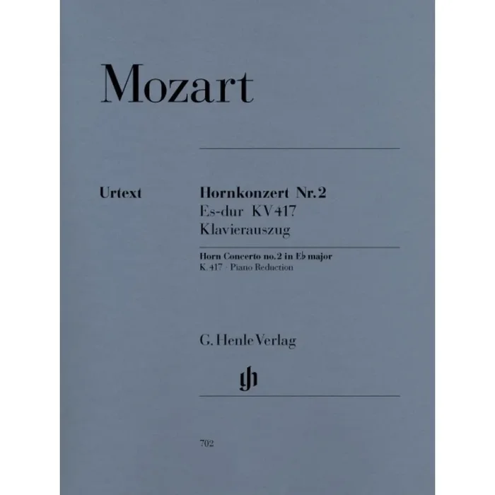 Mozart, Wolfgang Amadeus – Concerto for Horn and Orchestra No. 2 E flat major (with solo parts in E flat and F) KV 417
