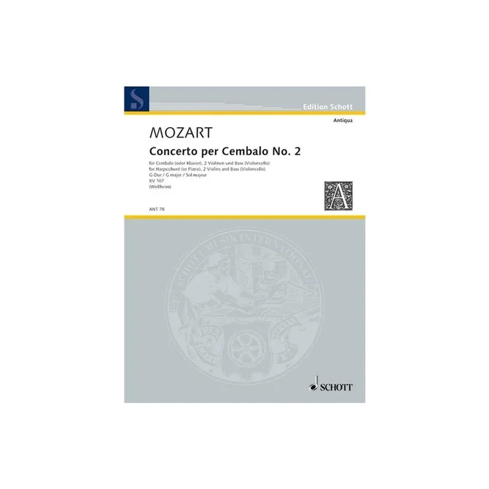 Mozart, Wolfgang Amadeus – Concerto II G Major KV 107