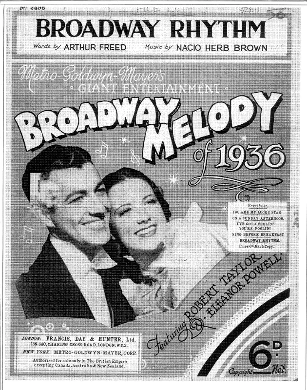 Nacio Herb Brown : Nacio Herb Brown : Broadway Rhythm – Guitar, Piano, Voice – Faber Digital
