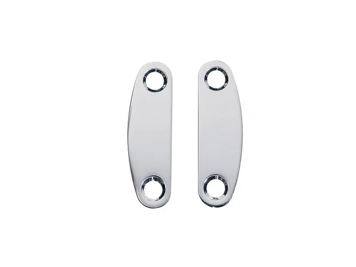 Neck mounting plates, 50,5×15,1mm, 2 pcs, chrome