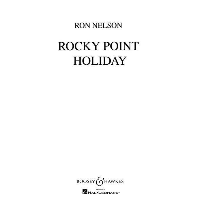 Nelson, Ron – Rocky Point Holiday QMB 358