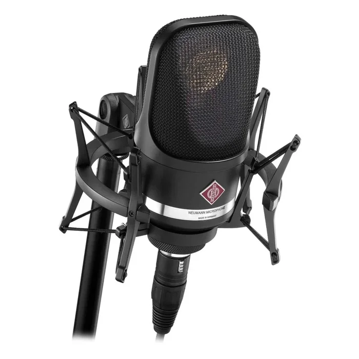 Neumann TLM 107 Multi-Pattern Large Diaphragm Condenser Mic – Studio Set, Black