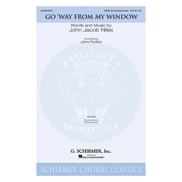 Niles, John Jacob – Go Way from My Window