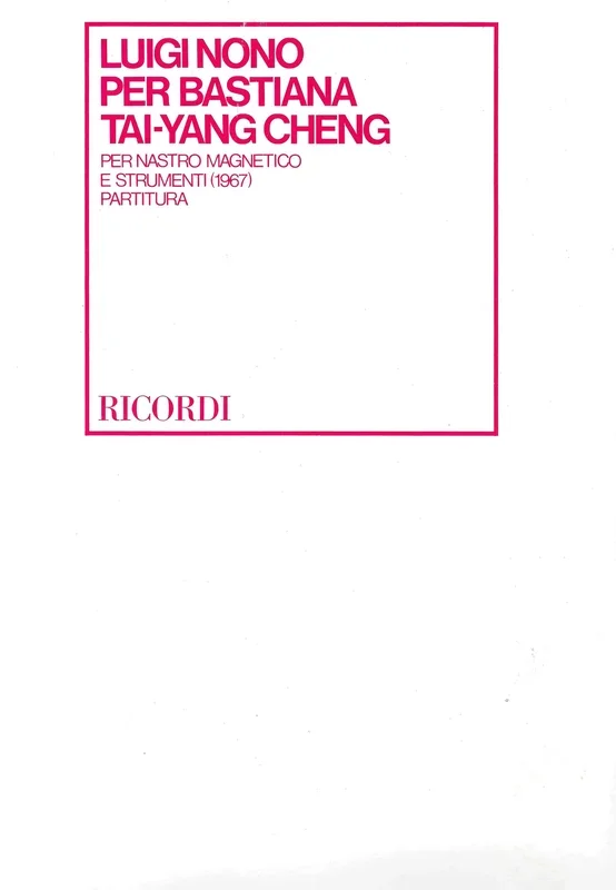 Nono: Per Bastiana Tai – Yang Cheng