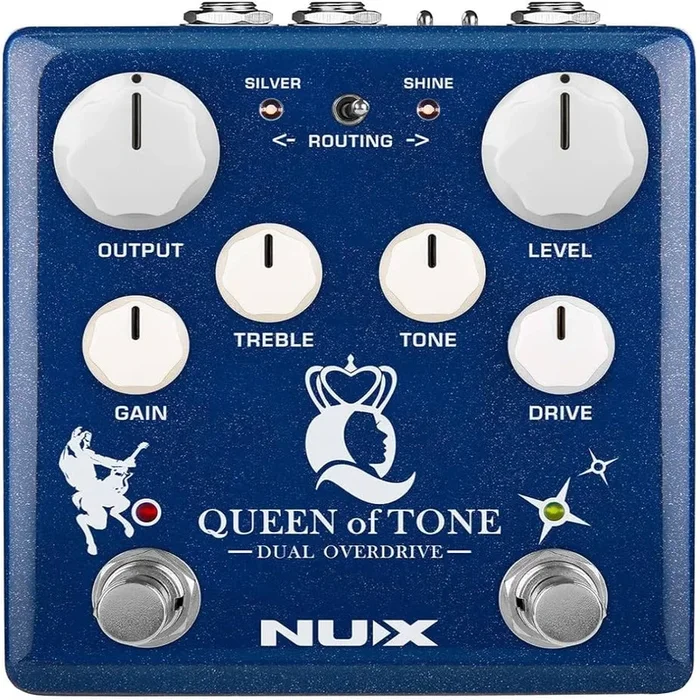 NUX Queen of Tone Dual Overdrive Effects Pedal – NDO6