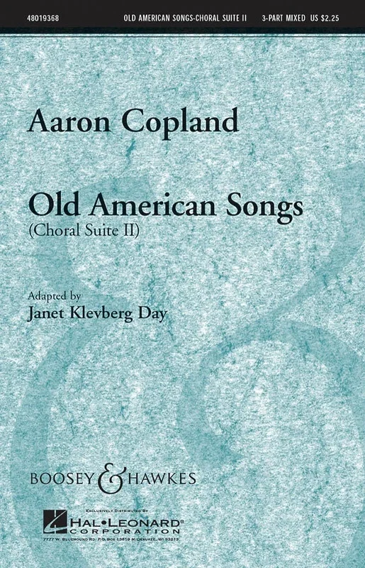 Old American Songs (Choral Suite Ii) 3Pt Mixed (Octavo)