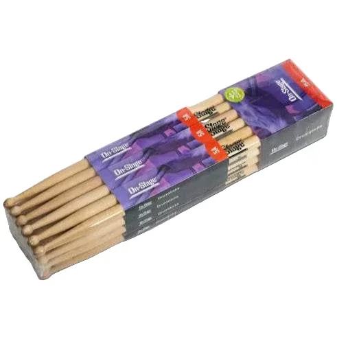 ON STAGE MW5AAMS 5A Maple Drum Sticks, 12 Pairs, Wood Tip