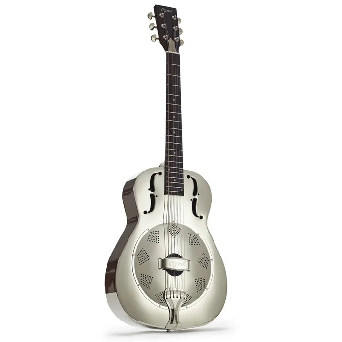 Ozark Resonator Guitar Metal Body Nickel Plate