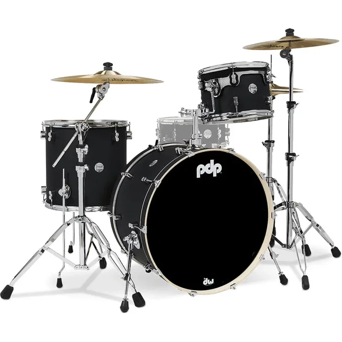 Pacific Drums & Percussion Concept Maple Rock Kit – Satin Black
