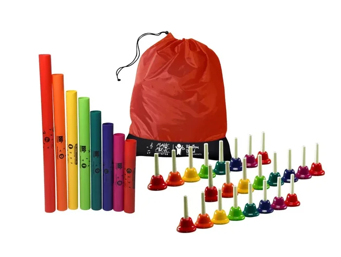 Pack d’activités Clochettes à main et Boomwhackers (80 personnes)