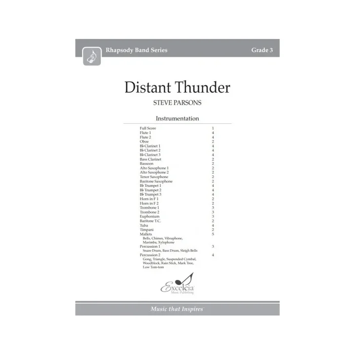 Parsons, Steve – Distant Thunder
