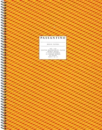 Passantino Manuscript Paper – Guitar, 9 ” x 12 “