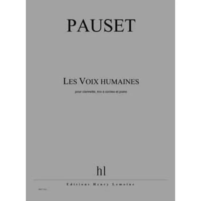 Pauset, Brice – Les Voix humaines