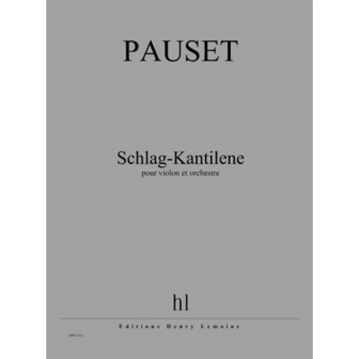 Pauset, Brice – Schlag-Kantilene