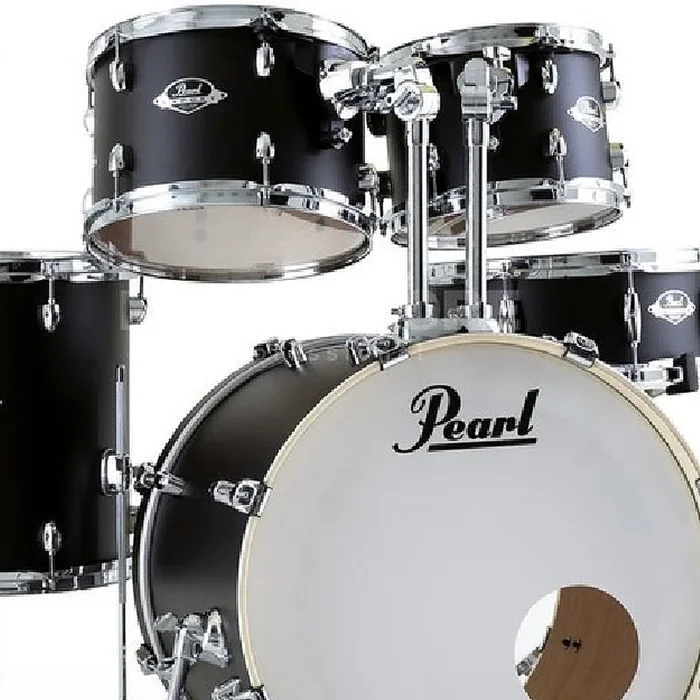 Pearl Export EXX 5 Piece Drumkit & Hardware in Satin Shadow Black w/Zildjian Cymbal Pack & Throne – EXX725SZPC761T1