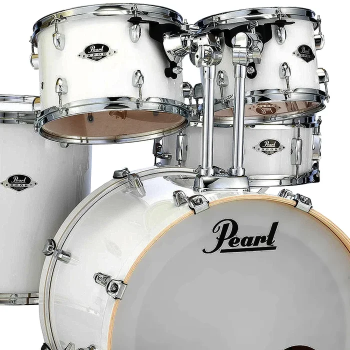 Pearl Export EXX 5 Piece Shell Pack in Pure White (Hardware & Cymbals Extra) – EXX725PC33