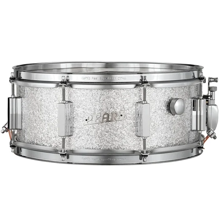 Pearl Limited Edition 75th President Series Deluxe 14 x 5.5 Snare Drum – Silver Sparkle