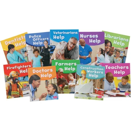 Pebble Books® Our Community Helpers Book Set, Softcover – 10 PC