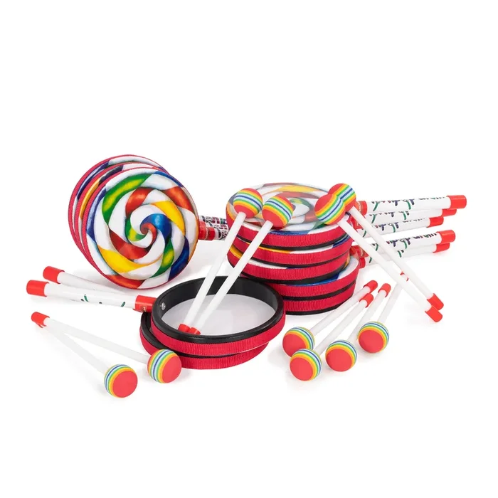 Percussion Plus 6 ” lollipop drum – pack of 10