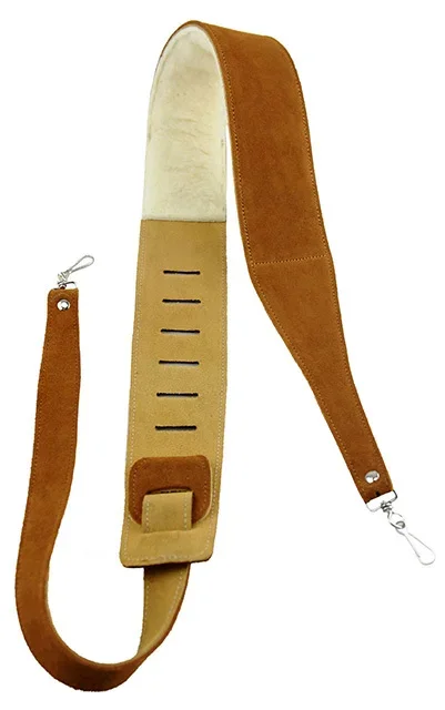 Perris 2.5″ Natural Suede Banjo Strap with Metal Hooks
