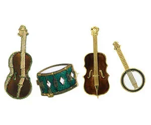 Pickboy Brooch Goldplated- Recorder