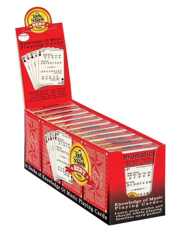 Playing Cards Chromatics Music 12Pce Display Pre (Package)