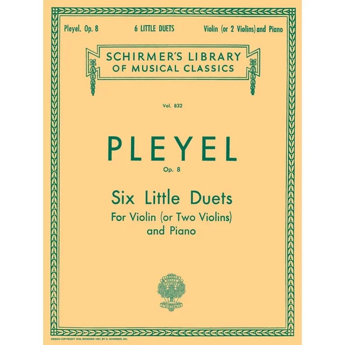 Pleyel, Ignace – Six Little Duets, Op. 8