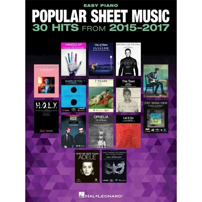 Popular Sheet Music – 30 Hits from 2015-2017