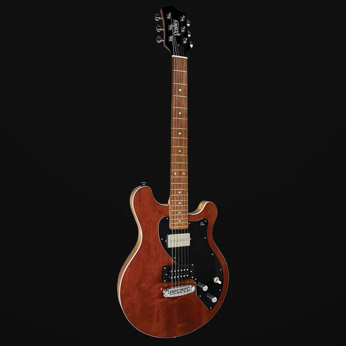 Pratley AP92 Double Cut Solid Body Electric Transparent Burnt Orange
