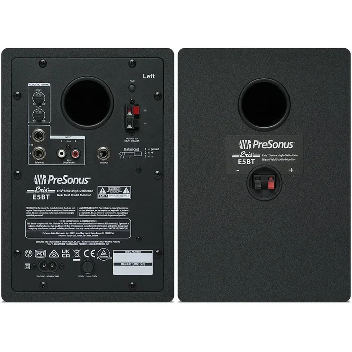PreSonus Eris E5BT 5 inch Studio Monitor Speakers with Bluetooth – Pair