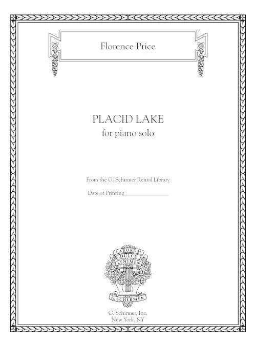 Price: Placid Lake