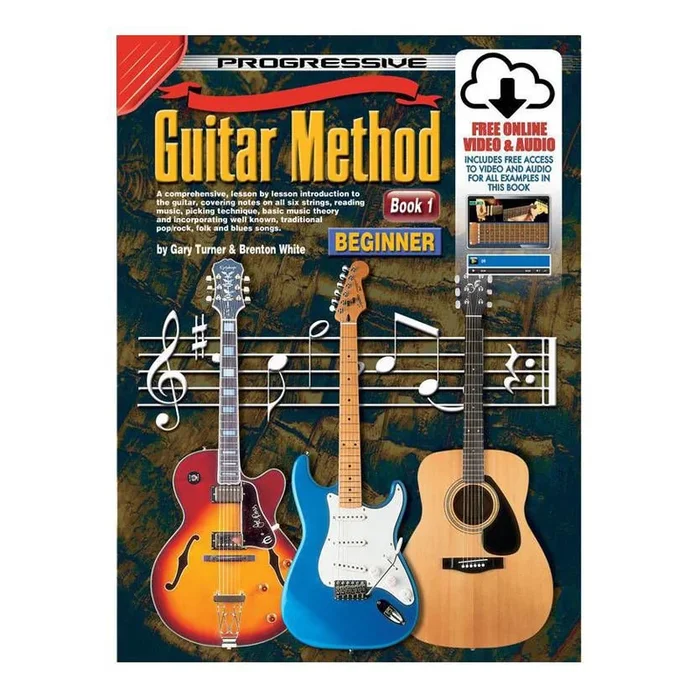 Progressive KPGM1X Guitar Method Book 1 & Online Media – 54048
