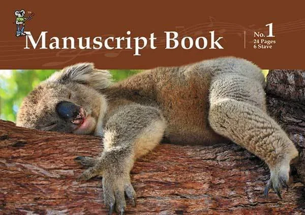 Progressive Manuscript Book 1 Stapled A5. 24-Pages/6 Stave Book