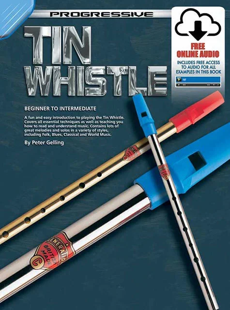 Progressive Tin Whistle Book/Online Video And Audio Book