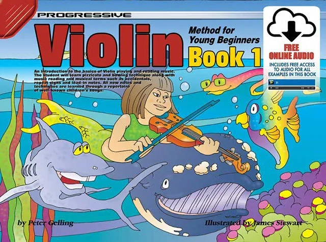 Progressive Violin Method Book 1 For Young Beginners Book/Online Audio Book