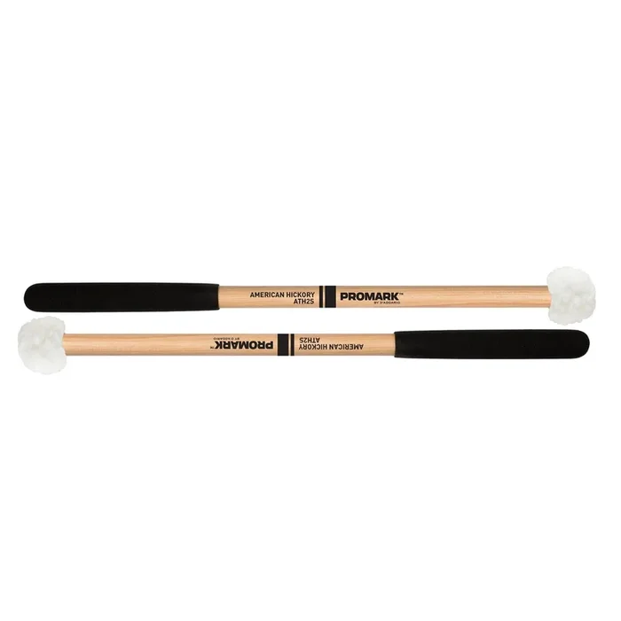 ProMark ATH2S Hickory Shaft Hickory Shaft Puff Cover on Felt Head Tenor Mallet