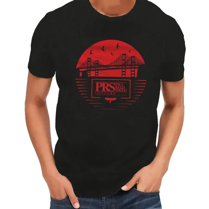 PRS Bay Bridge Short Sleeve T Shirt in Red/Black XL – 108155005028