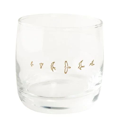 PRS Rocks Glass with Gold Foil Birds – 111978008003022