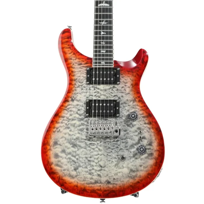 PRS SE Custom 24-08 Quilt Top Electric Guitar – Charcoal Cherry Burst