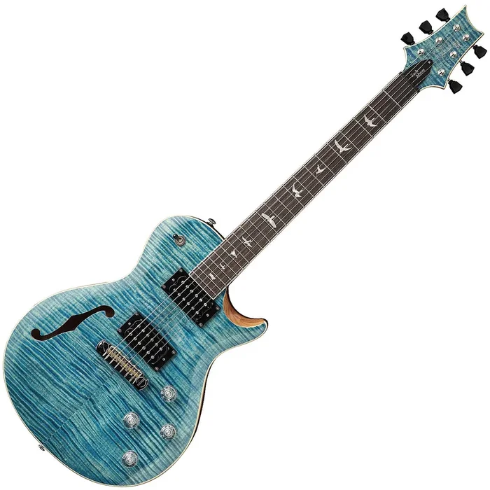 PRS SE Zach Myers Semi Hollow Electric Guitar in Myers Blue w/Bag – ZM2FFRIN1MC