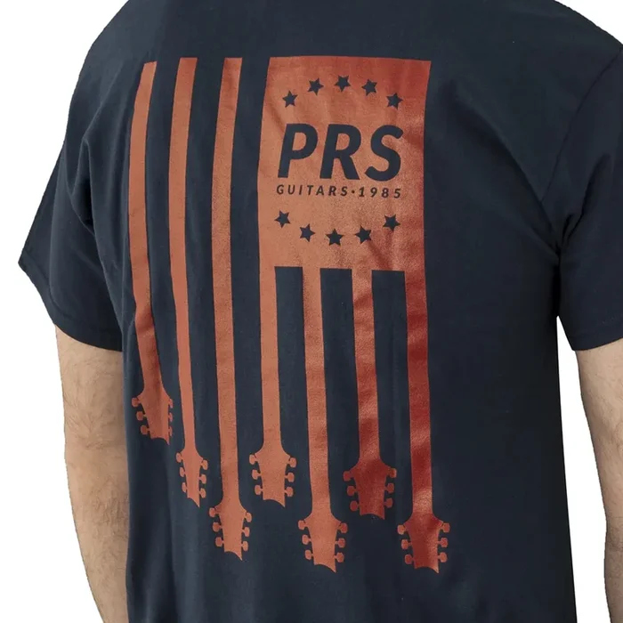 PRS Short Sleeve T Shirt PRS Flag in Blue Small – 100122002007