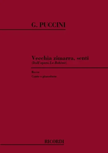 Puccini : Vecchia Zimarra, Senti: Bass Voice & Piano