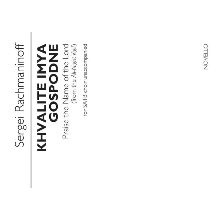 Rachmaninov, Sergei – Khvalite imya Gospodne