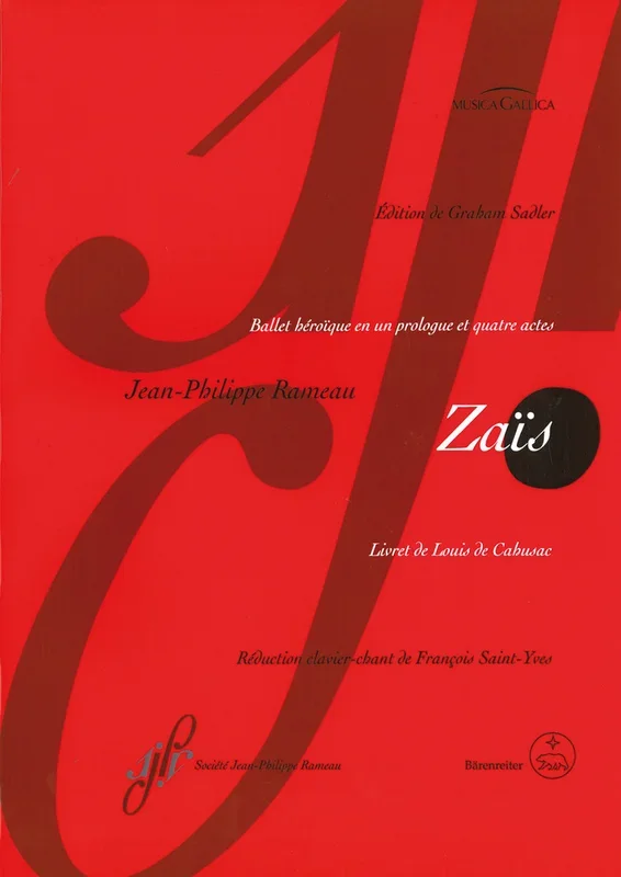 Rameau, J – Zais (version 1748) (F) (Urtext).