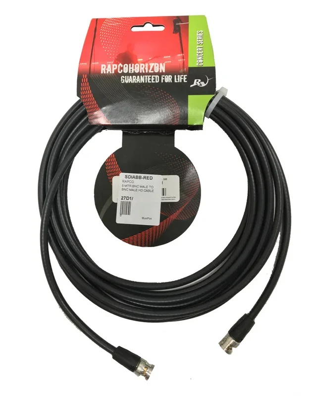 RAPCO 5 Mtr Bnc Male To Bnc Male Hd Cable