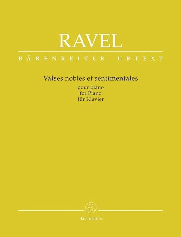 Ravel – Valses Nobles Et Sentimentales (Softcover Book) Urtext Edition Book