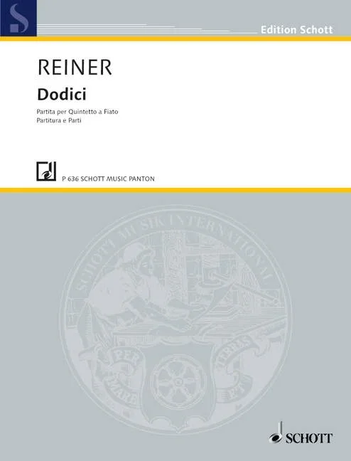 Reiner, Karel : Reiner, Karel : Twelve, – wind quintet – Schott Digital