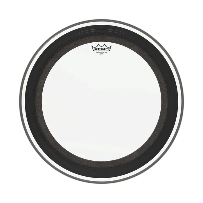 Remo 22″ Ambassador SMT Cuero Clear