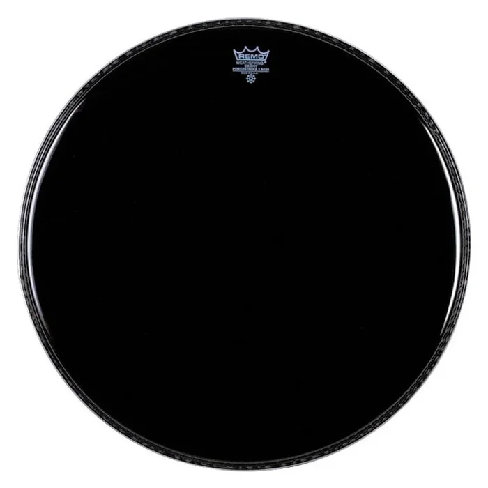 Remo 22″ Powerstroke 3 Ebony w/ 5″ Black Dynamo