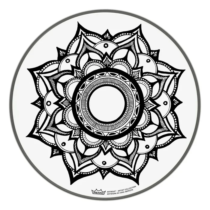 Remo Artbeat Artist Collection Drumhead – Aric Improta Sleep Lotus 12″